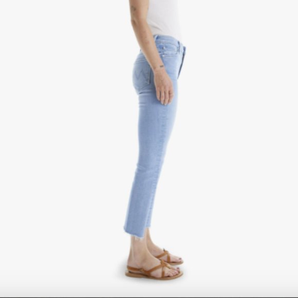 MOTHER | The Insider Crop Step Fray Embroidered Jeans (Crafty Side) Size 32 NWT - Picture 3 of 7